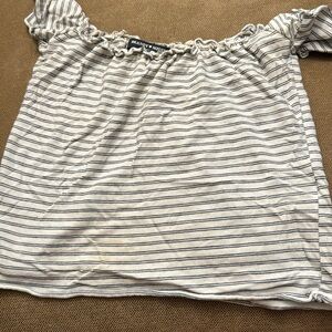 Brandy Melville Stripped Off the shoulder shirt